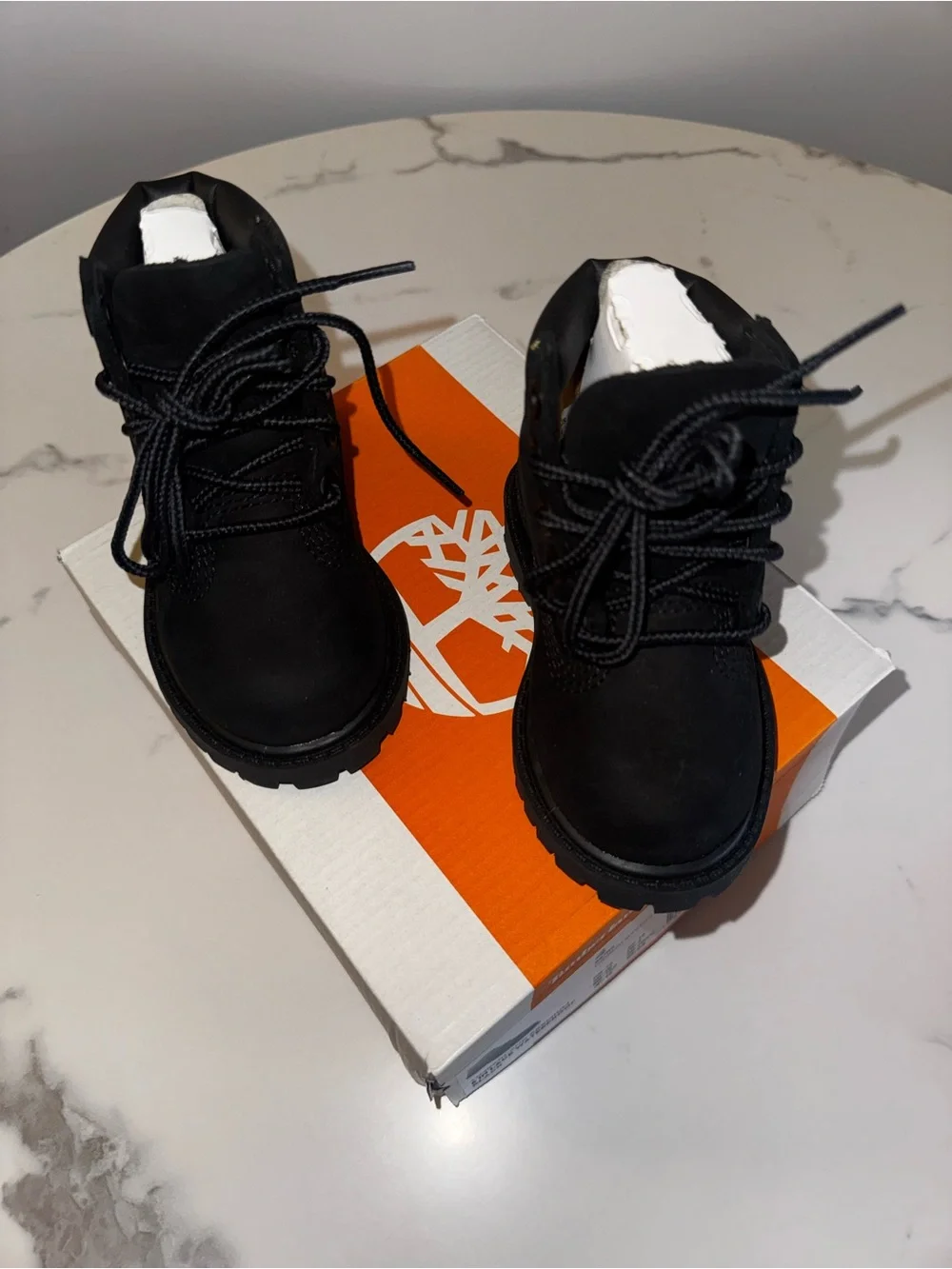 NEW Timberland Infant Black Lace-Up Ankle Boots